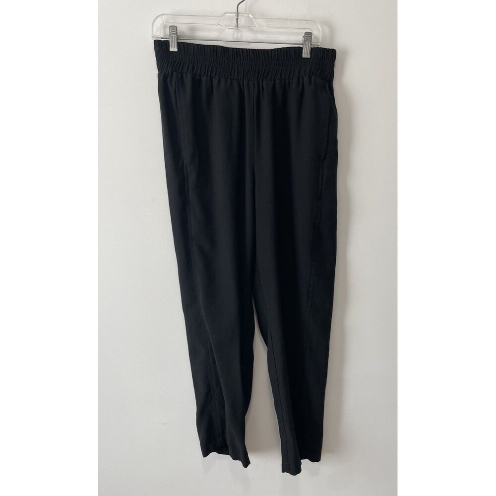 HATCH Size 2 Black Pull On Ankle Pants Career Workwear Made USA Office Chic